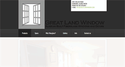 Desktop Screenshot of greatlandwindow.com